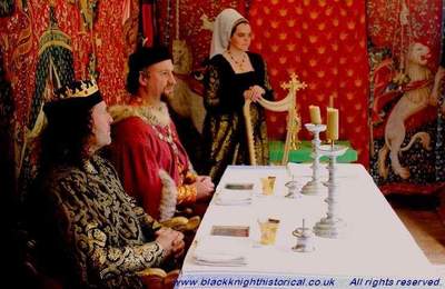 Grace before lunch with Richard III at Sudeley 2016